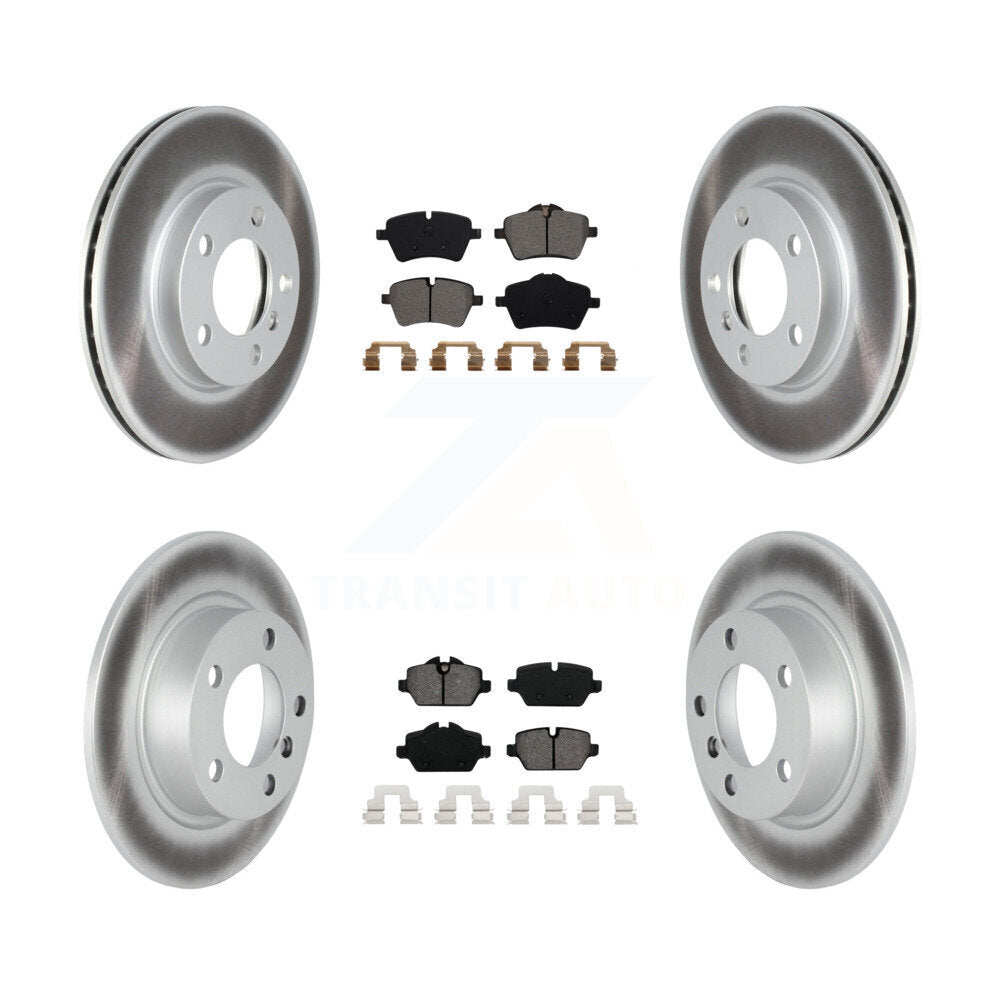 [Avant + Arrière] Kit de disque (revêtu) et plaquette (semi-métallique) de frein pour Mini Cooper Countryman Paceman KGS-102142