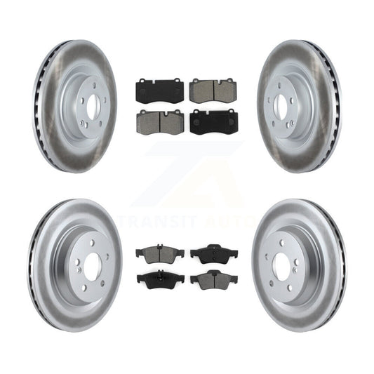 [Avant + Arrière] Kit de disque (revêtu) et plaquette (semi-métallique) de frein pour Mercedes-Benz S550 SL550 S600 CL550 S400 S350 CL600 S450 KGS-102144