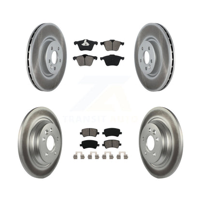 [Avant + Arrière] Kit de disque (revêtu) et plaquette (semi-métallique) de frein pour Volvo S60 V70 avec 336mm Diameter Rotor KGS-102147