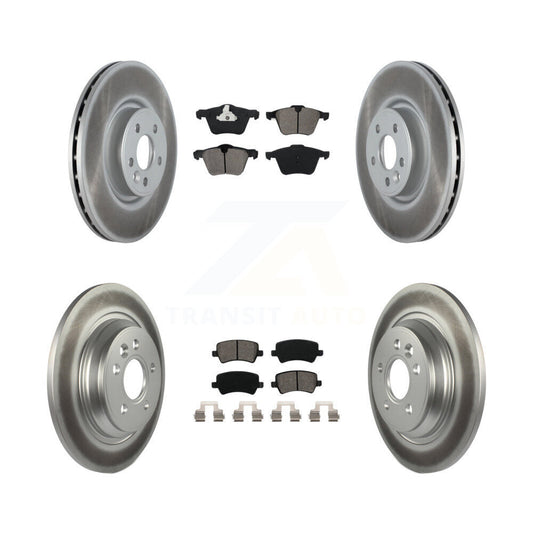[Avant + Arrière] Kit de disque (revêtu) et plaquette (semi-métallique) de frein pour Volvo S60 V70 avec 336mm Diameter Rotor KGS-102147