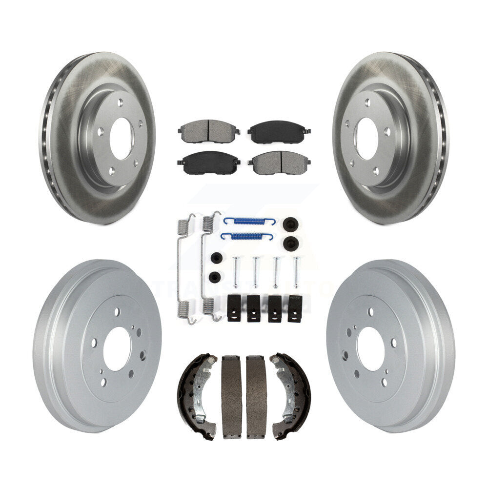 [Avant + Arrière] Kit de disque (revêtu) et plaquette (semi-métallique) de frein pour Nissan Sentra KGS-102154
