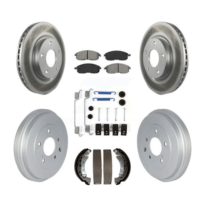 [Avant + Arrière] Kit de disque (revêtu) et plaquette (semi-métallique) de frein pour Nissan Sentra KGS-102154