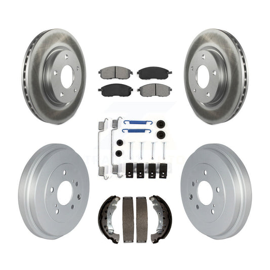 [Avant + Arrière] Kit de disque (revêtu) et plaquette (semi-métallique) de frein pour Nissan Sentra KGS-102154