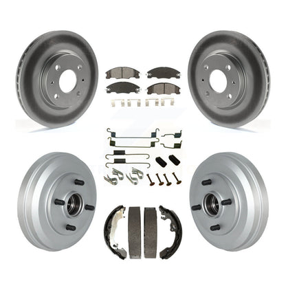 [Avant + Arrière] Kit de disque (revêtu) et plaquette (semi-métallique) de frein pour 2009-2011 Ford Focus KGS-102155