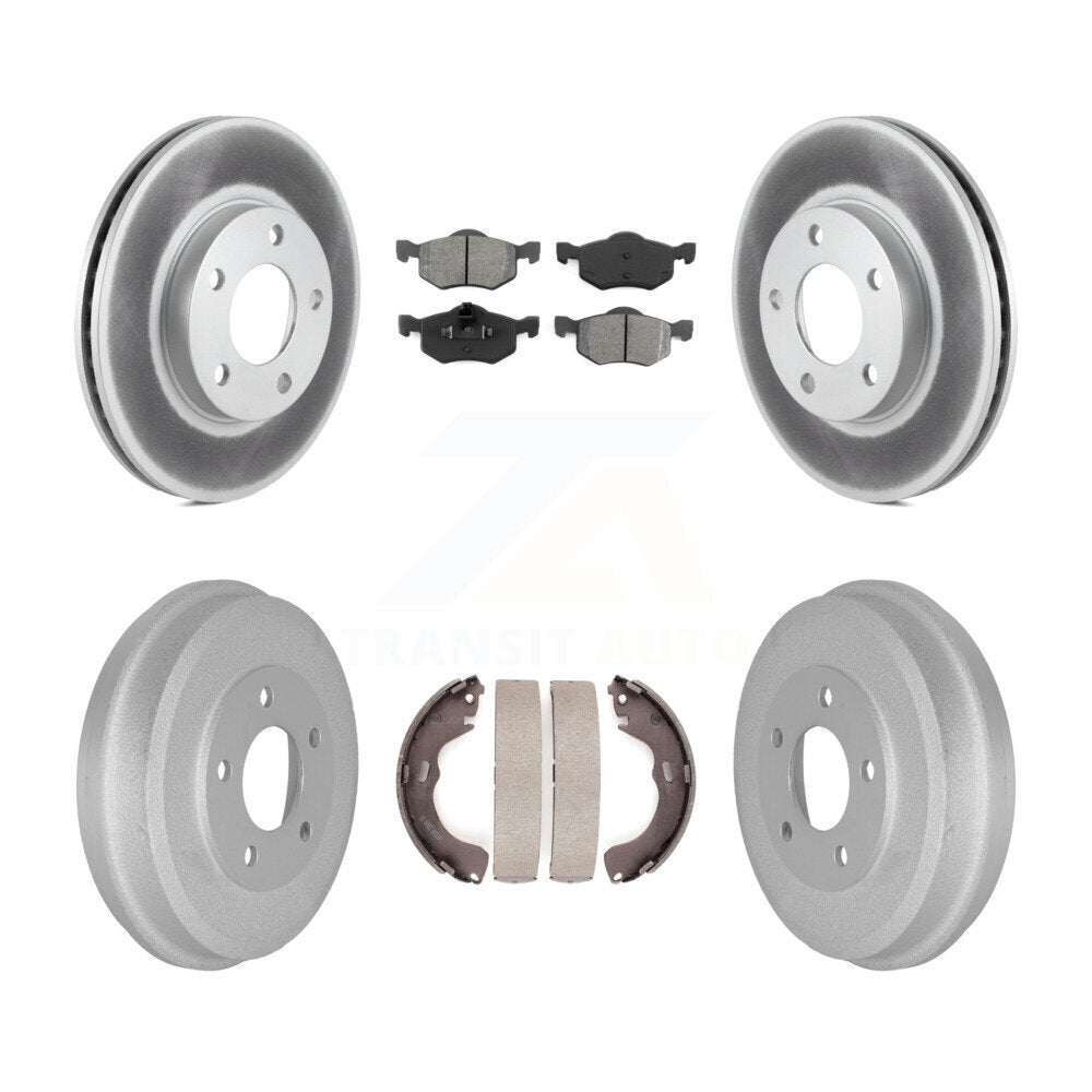 [Avant + Arrière] Kit de disque (revêtu) et plaquette (semi-métallique) de frein pour Ford Escape Mazda Tribute Mercury Mariner KGS-102164