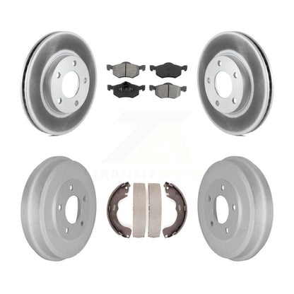 [Avant + Arrière] Kit de disque (revêtu) et plaquette (semi-métallique) de frein pour Ford Escape Mazda Tribute Mercury Mariner KGS-102164