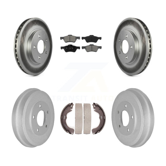 [Avant + Arrière] Kit de disque (revêtu) et plaquette (semi-métallique) de frein pour Ford Escape Mercury Mariner Mazda Tribute KGS-102165