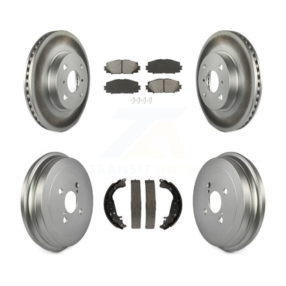 [Avant + Arrière] Kit de disque (revêtu) et plaquette (semi-métallique) de frein pour Toyota Yaris KGS-102166