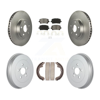 [Avant + Arrière] Kit de disque (revêtu) et plaquette (semi-métallique) de frein pour Toyota Matrix Pontiac Vibe KGS-102168