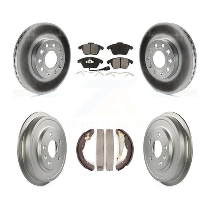 [Avant + Arrière] Kit de disque (revêtu) et plaquette (semi-métallique) de frein pour Volkswagen Jetta Beetle avec 288mm Diameter Rotor KGS-102169