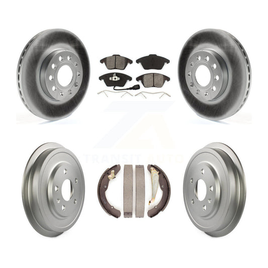 [Avant + Arrière] Kit de disque (revêtu) et plaquette (semi-métallique) de frein pour Volkswagen Jetta Beetle avec 288mm Diameter Rotor KGS-102169
