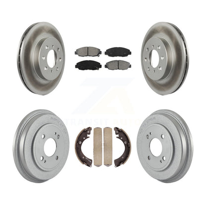 [Avant + Arrière] Kit de disque (revêtu) et plaquette (semi-métallique) de frein pour Honda Civic KGS-102176