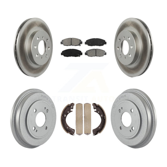 [Avant + Arrière] Kit de disque (revêtu) et plaquette (semi-métallique) de frein pour Honda Civic KGS-102176