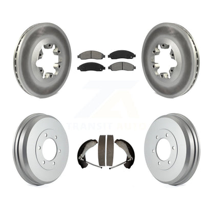 [Avant + Arrière] Kit de disque (revêtu) et plaquette (semi-métallique) de frein pour Chevrolet Colorado GMC Canyon Isuzu i-290 i-280 i-370 i-350 KGS-102179