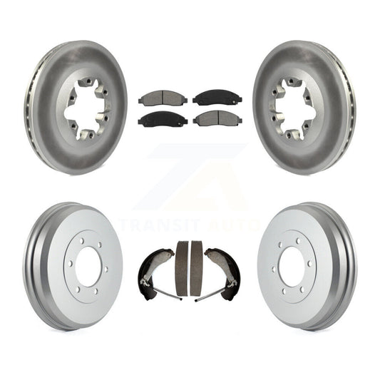 [Avant + Arrière] Kit de disque (revêtu) et plaquette (semi-métallique) de frein pour Chevrolet Colorado GMC Canyon Isuzu i-290 i-280 i-370 i-350 KGS-102179