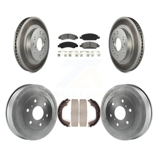 [Avant + Arrière] Kit de disque (revêtu) et plaquette (semi-métallique) de frein pour Chevrolet Silverado 1500 GMC Sierra KGS-102180