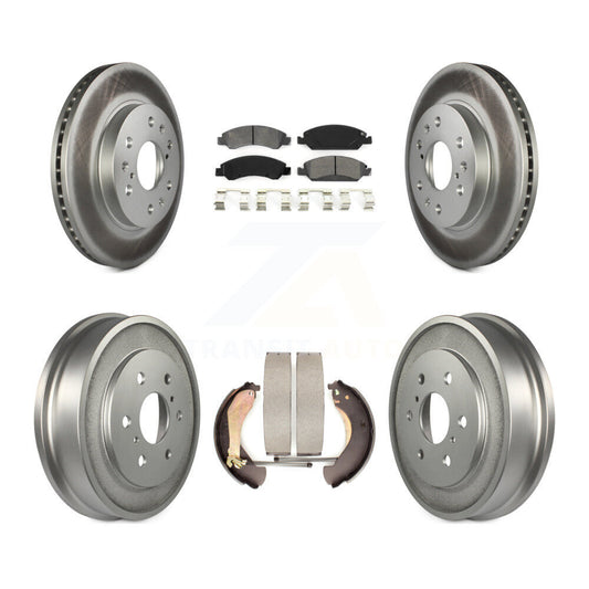 [Avant + Arrière] Kit de disque (revêtu) et plaquette (semi-métallique) de frein pour Chevrolet Silverado 1500 GMC Sierra Classic KGS-102182
