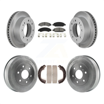 [Avant + Arrière] Kit de disque (revêtu) et plaquette (semi-métallique) de frein pour 2011 Chevrolet Silverado 1500 Hybrid KGS-102184 par Transit Auto