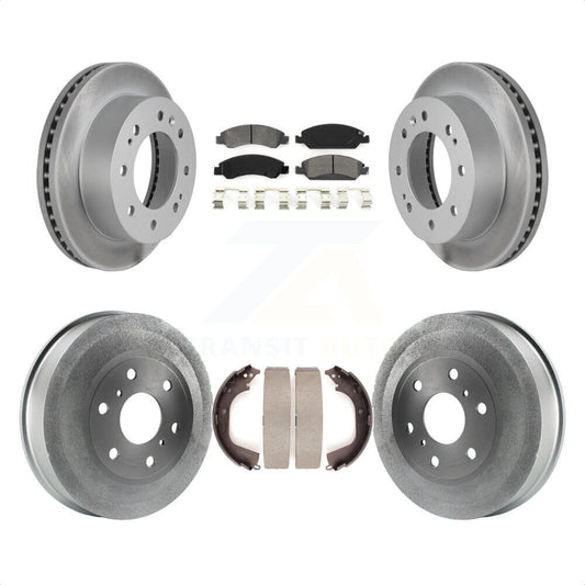 [Avant + Arrière] Kit de disque (revêtu) et plaquette (semi-métallique) de frein pour 2011 Chevrolet Silverado 1500 Hybrid KGS-102184 par Transit Auto