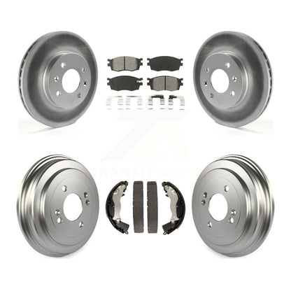 [Avant + Arrière] Kit de disque (revêtu) et plaquette (semi-métallique) de frein pour Hyundai Accent Kia Rio Rio5 KGS-102185