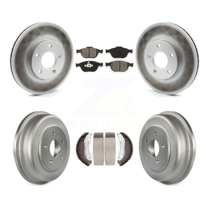 [Avant + Arrière] Kit de disque (revêtu) et plaquette (semi-métallique) de frein pour 2010-2013 Ford Connect KGS-102186