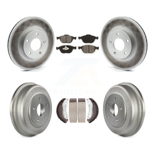 [Avant + Arrière] Kit de disque (revêtu) et plaquette (semi-métallique) de frein pour 2010-2013 Ford Connect KGS-102186