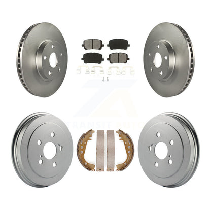[Avant + Arrière] Kit de disque (revêtu) et plaquette (semi-métallique) de frein pour Toyota Corolla KGS-102192