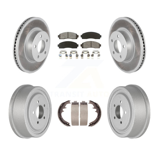 [Avant + Arrière] Kit de disque (revêtu) et plaquette (semi-métallique) de frein pour Ford Ranger Mazda B4000 avec 10" Diameter KGS-102196