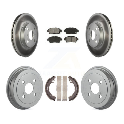 [Avant + Arrière] Kit de disque (revêtu) et plaquette (semi-métallique) de frein pour 2001-2005 Toyota Echo KGS-102197
