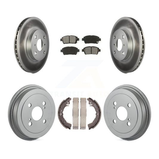 [Avant + Arrière] Kit de disque (revêtu) et plaquette (semi-métallique) de frein pour 2001-2005 Toyota Echo KGS-102197
