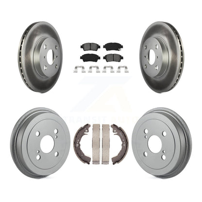 [Avant + Arrière] Kit de disque (revêtu) et plaquette (semi-métallique) de frein pour 2000 Toyota Echo From 08 00 KGS-102198