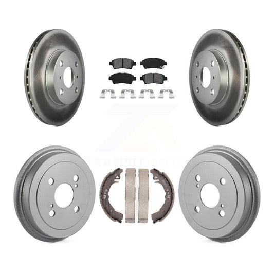 [Avant + Arrière] Kit de disque (revêtu) et plaquette (semi-métallique) de frein pour 2000 Toyota Echo From 08 00 KGS-102198