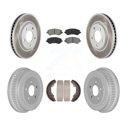 [Avant + Arrière] Kit de disque (revêtu) et plaquette (semi-métallique) de frein pour Dodge Grand Caravan Chrysler Voyager KGS-102202 par Transit Auto
