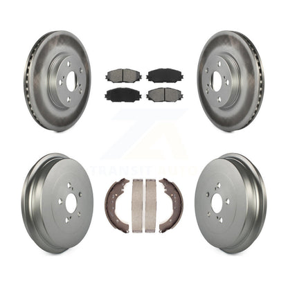 [Avant + Arrière] Kit de disque (revêtu) et plaquette (semi-métallique) de frein pour Toyota Corolla KGS-102203