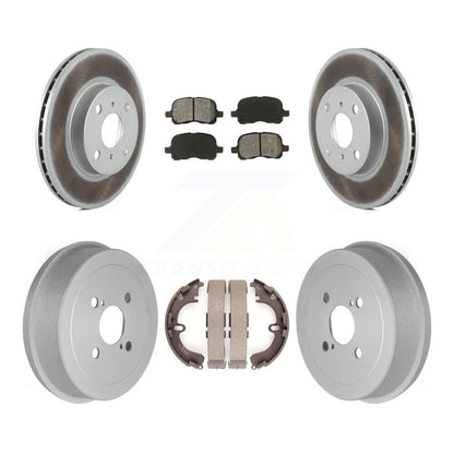 [Avant + Arrière] Kit de disque (revêtu) et plaquette (semi-métallique) de frein pour Toyota Corolla Chevrolet Prizm KGS-102206