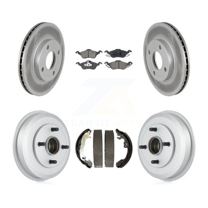[Avant + Arrière] Kit de disque (revêtu) et plaquette (semi-métallique) de frein pour Ford Focus Wheel Bearing Includes KGS-102208