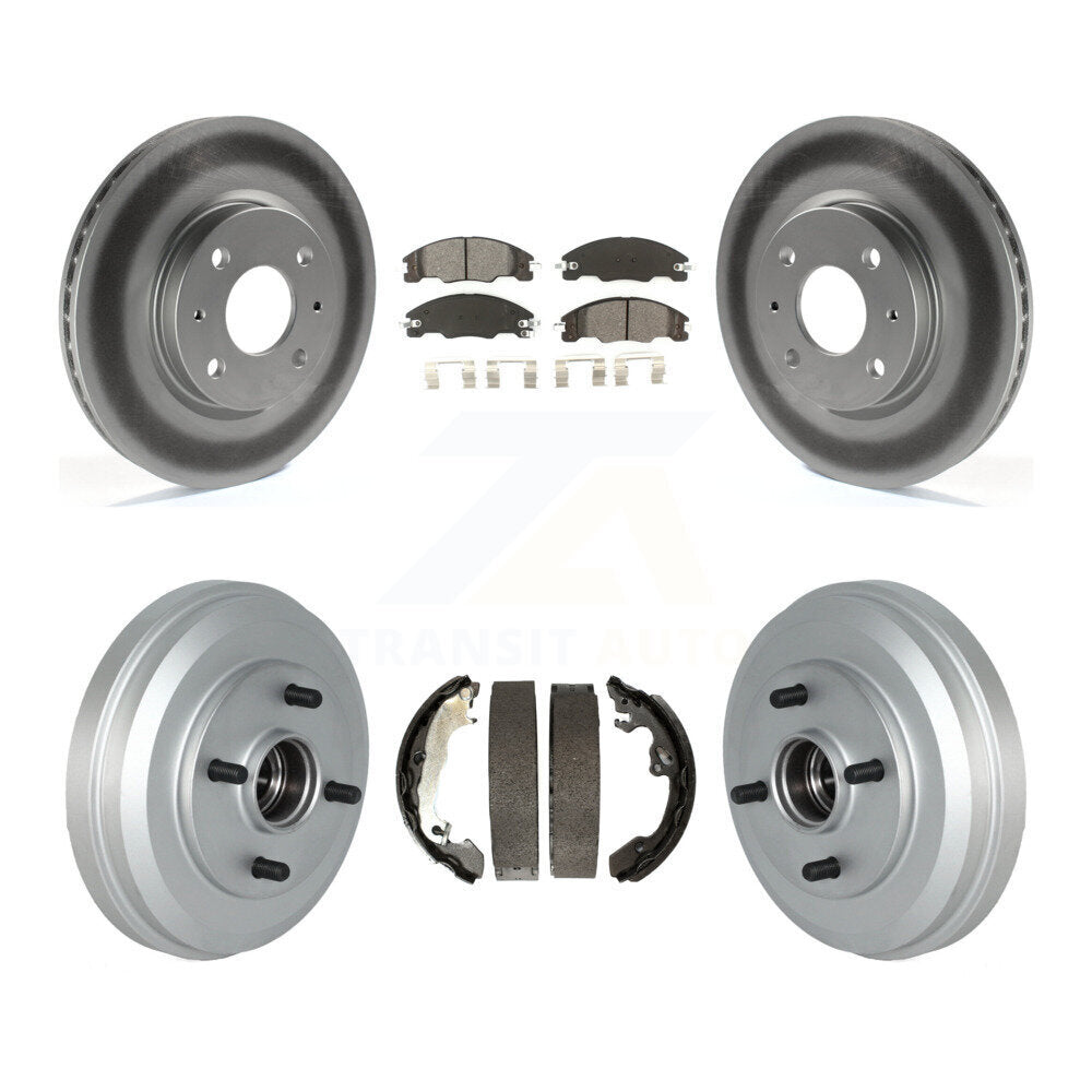 [Avant + Arrière] Kit de disque (revêtu) et plaquette (semi-métallique) de frein pour 2009-2011 Ford Focus KGS-102210
