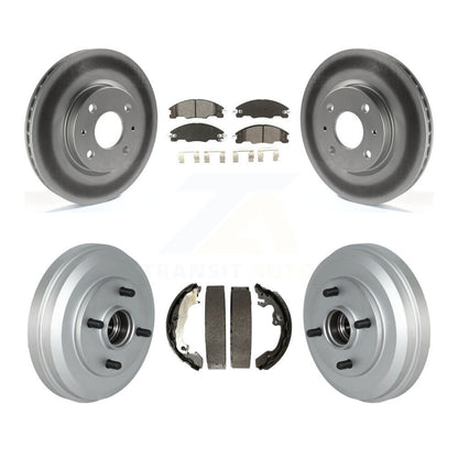 [Avant + Arrière] Kit de disque (revêtu) et plaquette (semi-métallique) de frein pour 2009-2011 Ford Focus KGS-102210