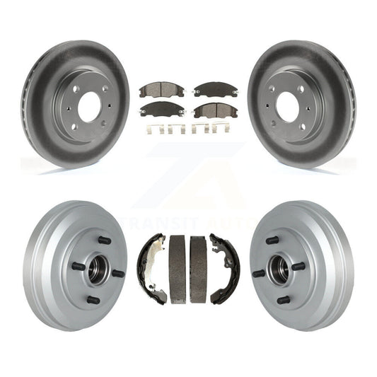 [Avant + Arrière] Kit de disque (revêtu) et plaquette (semi-métallique) de frein pour 2009-2011 Ford Focus KGS-102210