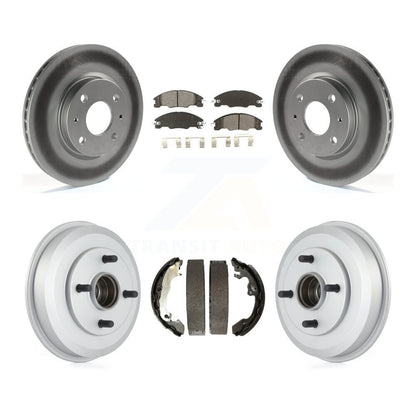 [Avant + Arrière] Kit de disque (revêtu) et plaquette (semi-métallique) de frein pour 2008 Ford Focus Wheel Bearing Includes KGS-102211