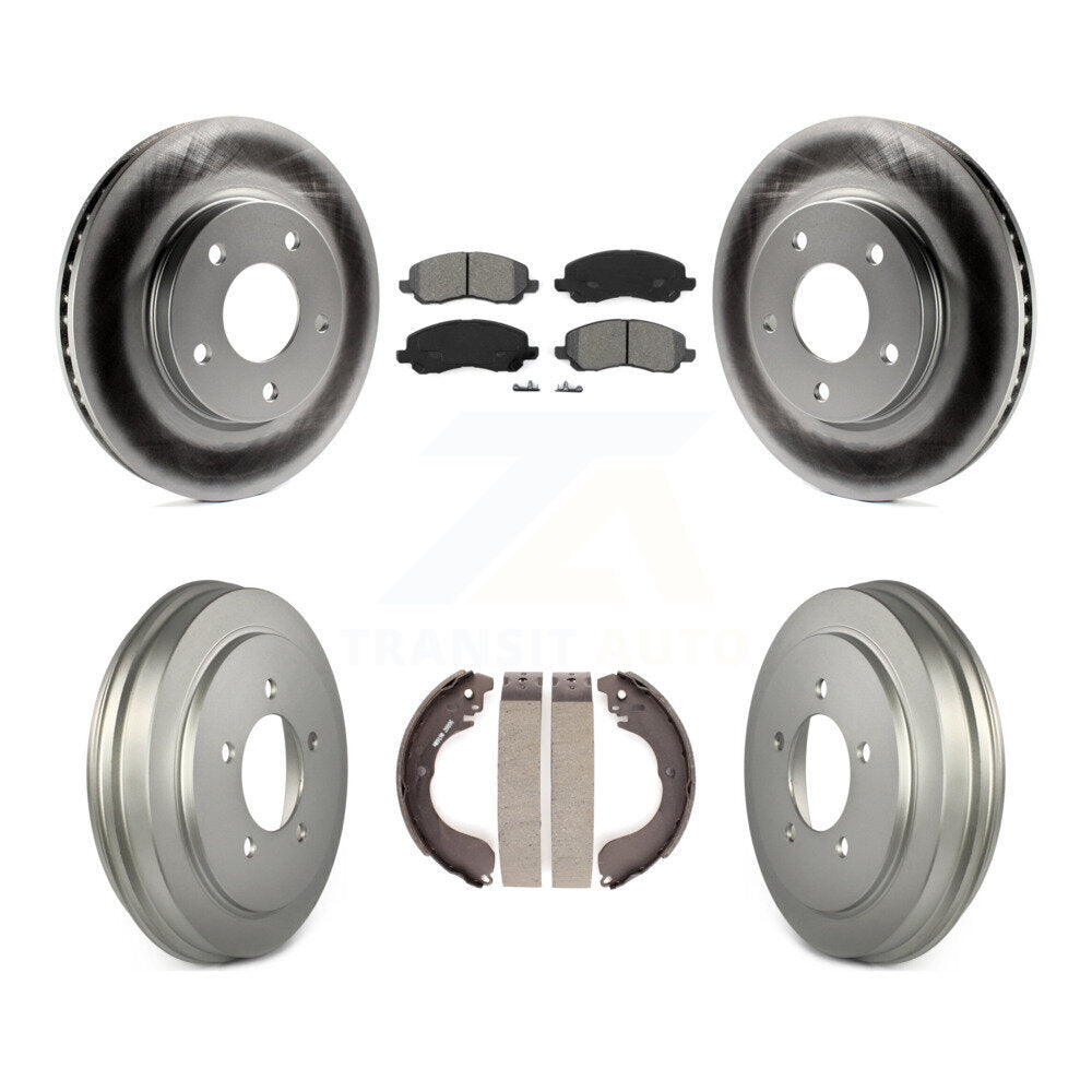 [Avant + Arrière] Kit de disque (revêtu) et plaquette (semi-métallique) de frein pour Dodge Caliber KGS-102215