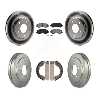 [Avant + Arrière] Kit de disque (revêtu) et plaquette (semi-métallique) de frein pour Dodge Caliber KGS-102215