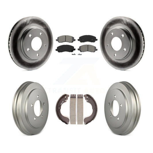 [Avant + Arrière] Kit de disque (revêtu) et plaquette (semi-métallique) de frein pour Dodge Caliber KGS-102215