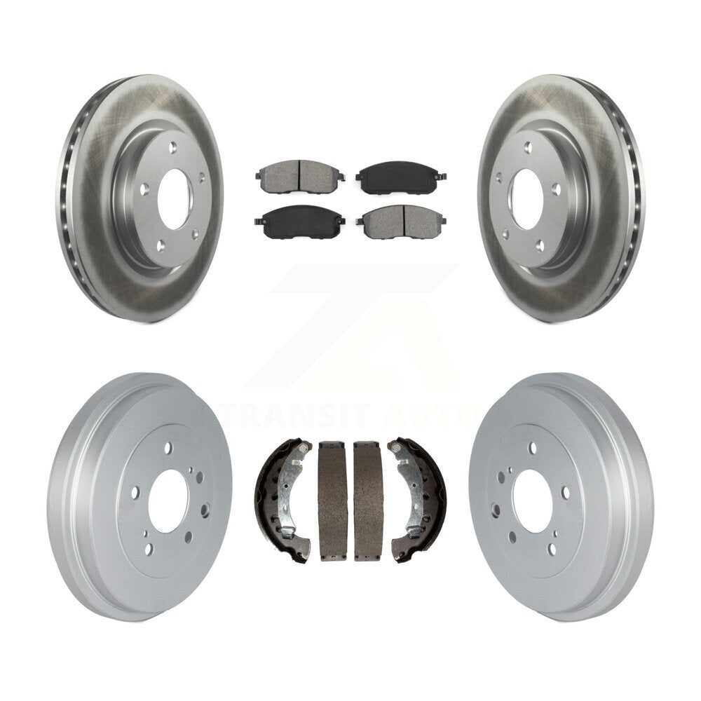 [Avant + Arrière] Kit de disque (revêtu) et plaquette (semi-métallique) de frein pour Nissan Sentra KGS-102217
