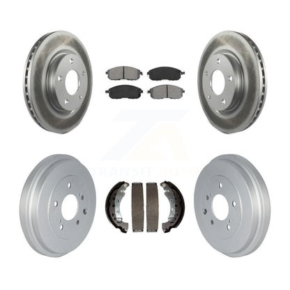 [Avant + Arrière] Kit de disque (revêtu) et plaquette (semi-métallique) de frein pour Nissan Sentra KGS-102217