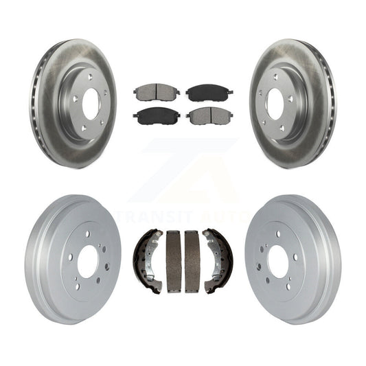 [Avant + Arrière] Kit de disque (revêtu) et plaquette (semi-métallique) de frein pour Nissan Sentra KGS-102217