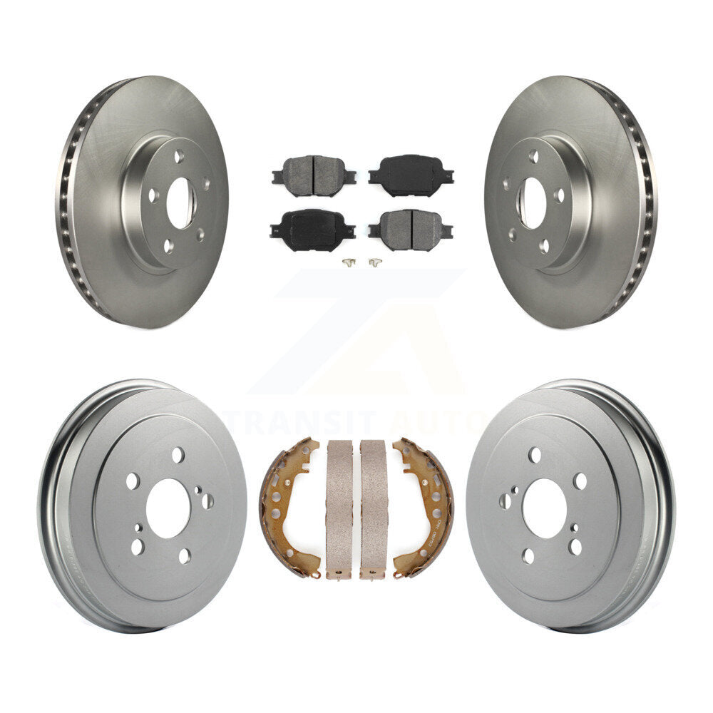 [Avant + Arrière] Kit de disque (revêtu) et plaquette (semi-métallique) de frein pour Toyota Celica KGS-102219