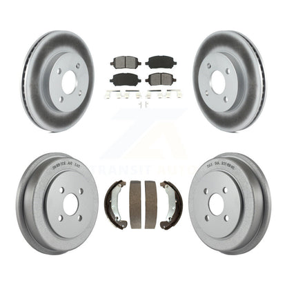[Avant + Arrière] Kit de disque (revêtu) et plaquette (semi-métallique) de frein pour Chevrolet Cobalt Saturn Ion Pontiac Pursuit KGS-102228