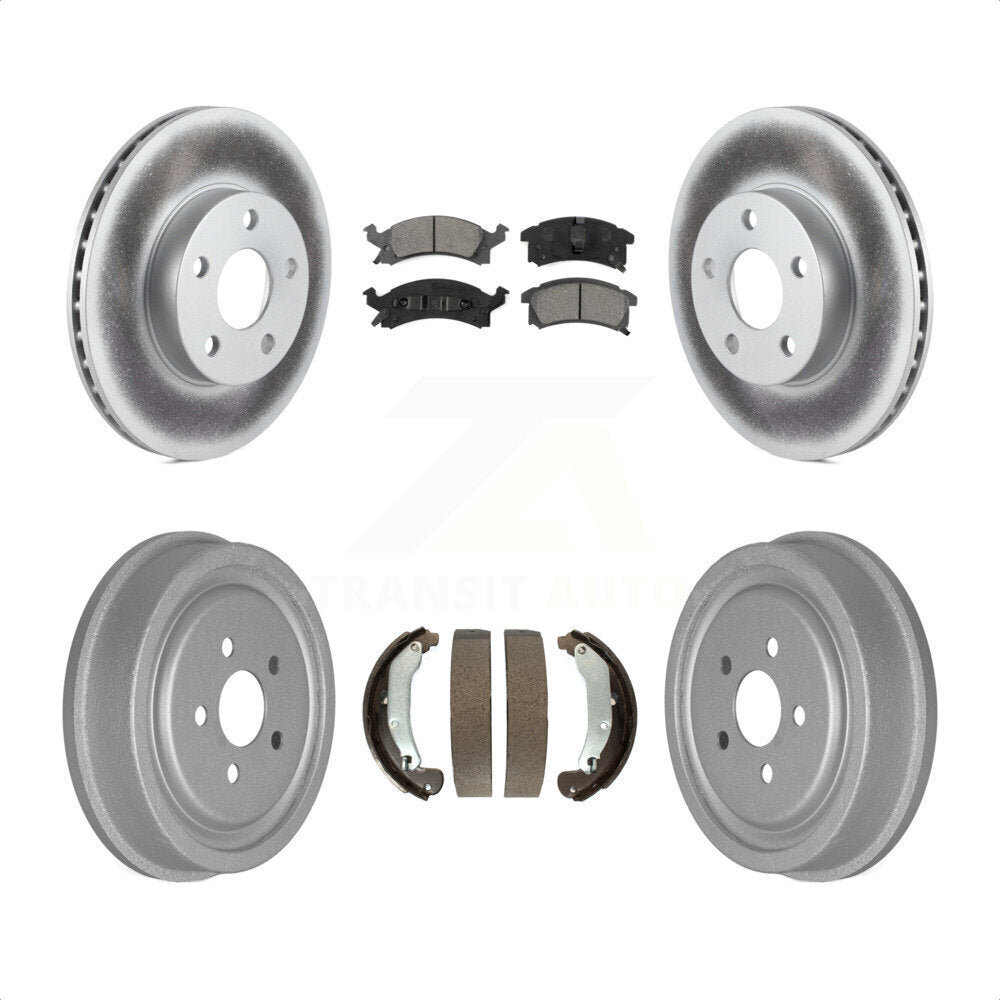 [Avant + Arrière] Kit de disque (revêtu) et plaquette (semi-métallique) de frein pour 2003-2005 Pontiac Sunfire KGS-102229 par Transit Auto