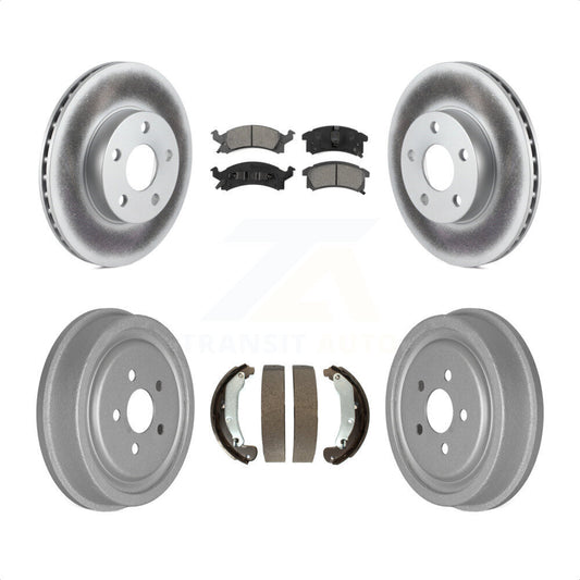 [Avant + Arrière] Kit de disque (revêtu) et plaquette (semi-métallique) de frein pour 2003-2005 Pontiac Sunfire KGS-102229 par Transit Auto